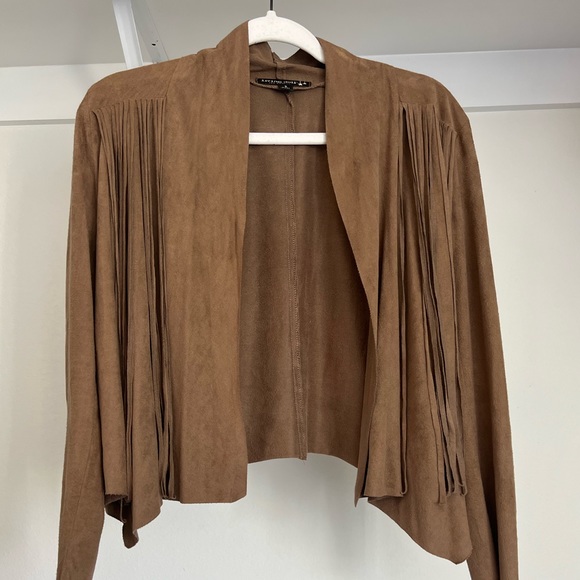 Living‎ Doll LA women’s size small open front soft fringe cardigan - Picture 1 of 4
